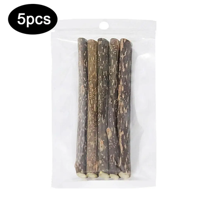 5-Pack Natural Catnip Dental Chew Sticks for Cats – Healthy Molar Cleaning Cat Toys & Treats