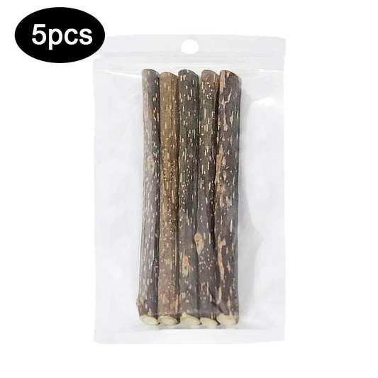 5-Pack Natural Catnip Dental Chew Sticks for Cats – Healthy Molar Cleaning Cat Toys & Treats