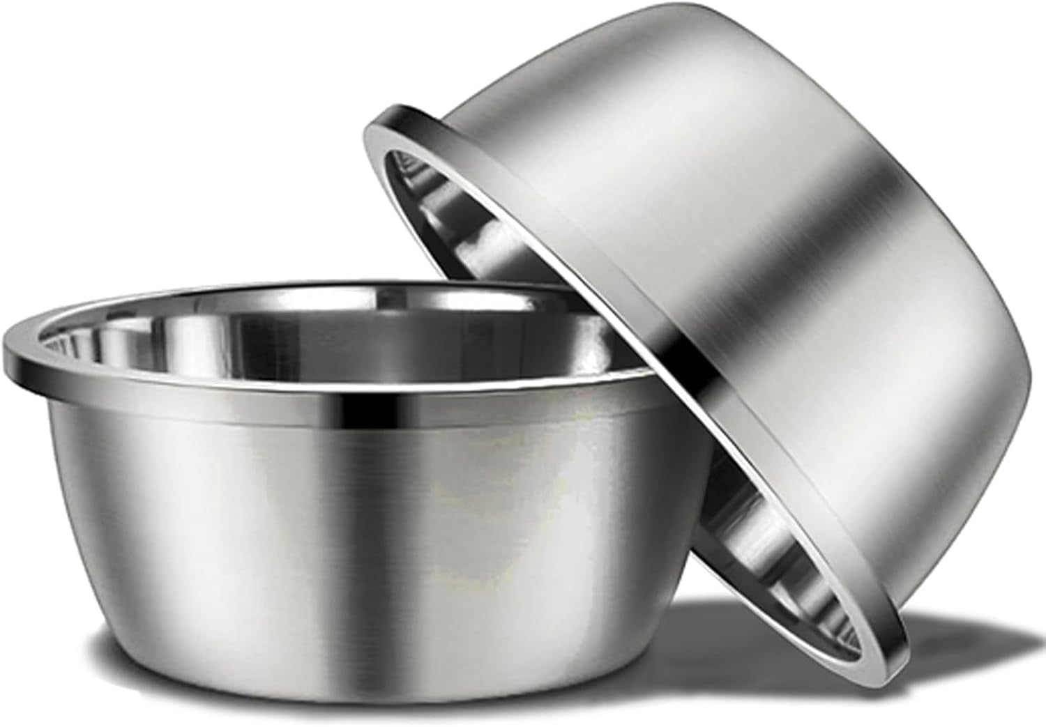 Stainless Steel Large Dog Bowl Set (2-Pack) – 176 Oz / 24 Cup High Capacity Food & Water Bowls for XL/Giant Breeds, Heavy Duty & BPA-Free