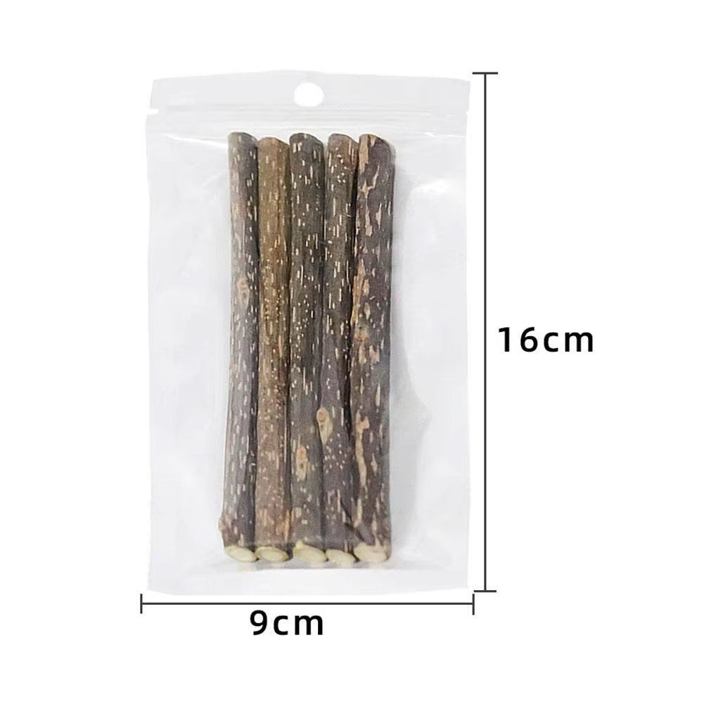 5-Pack Natural Catnip Dental Chew Sticks for Cats – Healthy Molar Cleaning Cat Toys & Treats