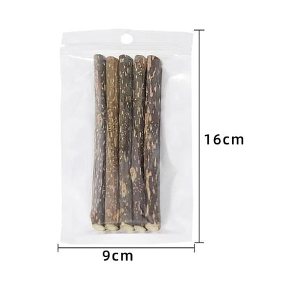 5-Pack Natural Catnip Dental Chew Sticks for Cats – Healthy Molar Cleaning Cat Toys & Treats