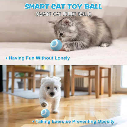 Smart Cat Interactive Rolling Ball – Electric Automatic Toy with Rotation for Indoor Play & Exercise