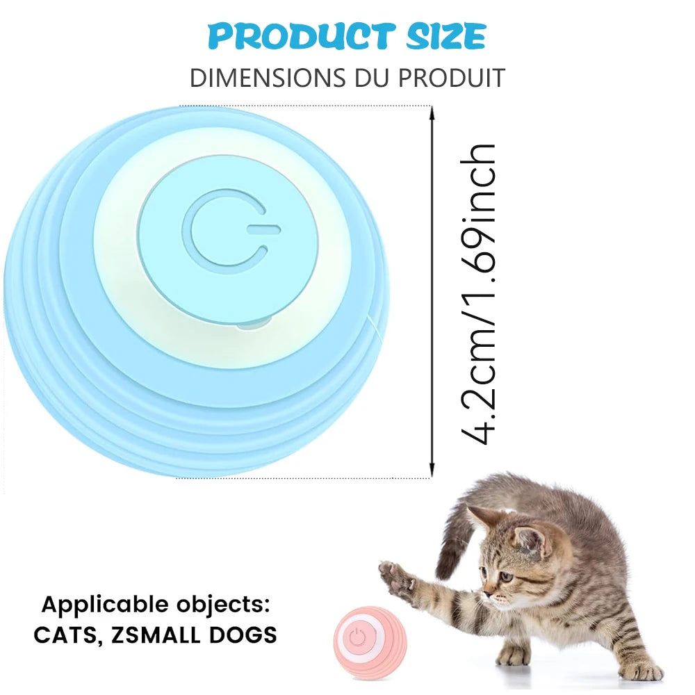 Smart Cat Interactive Rolling Ball – Electric Automatic Toy with Rotation for Indoor Play & Exercise