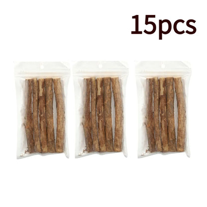 5-Pack Natural Catnip Dental Chew Sticks for Cats – Healthy Molar Cleaning Cat Toys & Treats