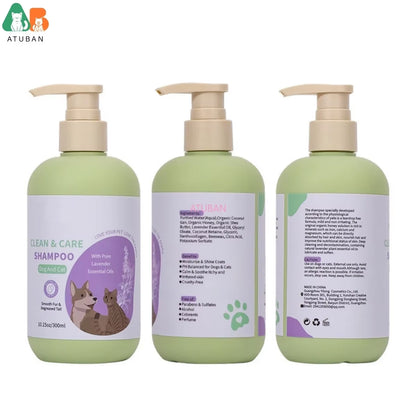 ATUBAN Hypoallergenic Dog Shampoo & Conditioner with Probiotics, Royal Lavender Scent - Odor Neutralizing Formula