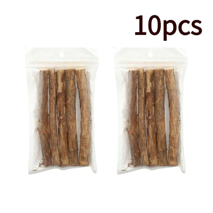 5-Pack Natural Catnip Dental Chew Sticks for Cats – Healthy Molar Cleaning Cat Toys & Treats